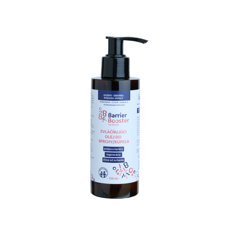 Kvitok Barrier Booster Zvláčňující olej do sprchy a koupele (150 ml) - pro hedvábně jemnou pokožku Kvitok Barrier Booster Zvláčňující olej do sprchy a koupele (150 ml) - pro hedvábně jemnou pokožku