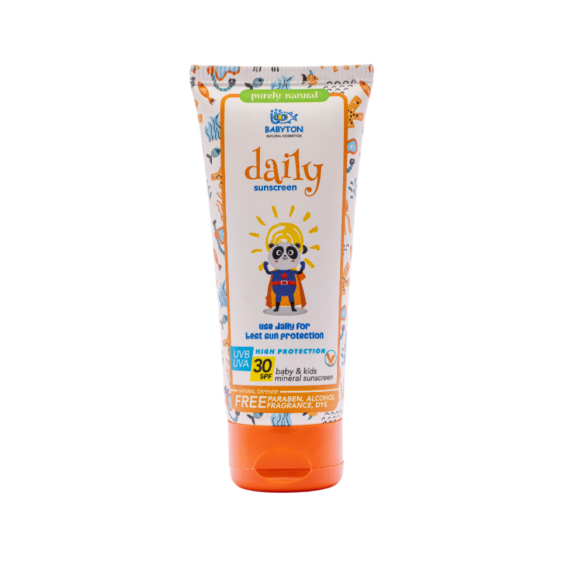 Babyton Opalovací krém pro děti SPF 30 DAILY (100 ml) - s přírodním minerálním filtrem Babyton Opalovací krém pro děti SPF 30 DAILY (100 ml) - s přírodním minerálním filtrem