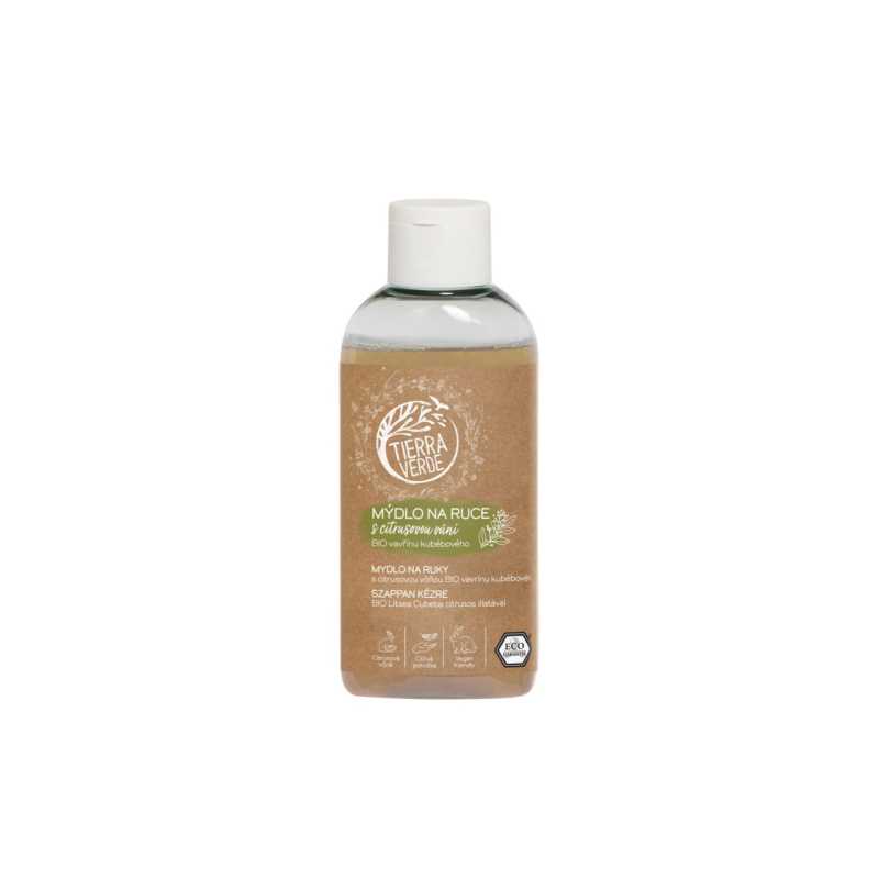 Tierra Verde Tekuté mýdlo na ruce - BIO Vavřín 100 ml - s českým bio jitrocelem