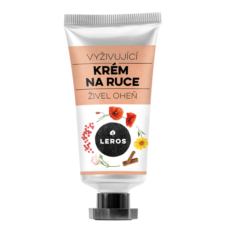 LEROS Krém na ruce BIO - Živel oheň 30 ml - hutnější textura, vůně skořice