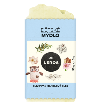 LEROS Dětské mýdlo (90 g) - s olivovým a mandlovým olejem