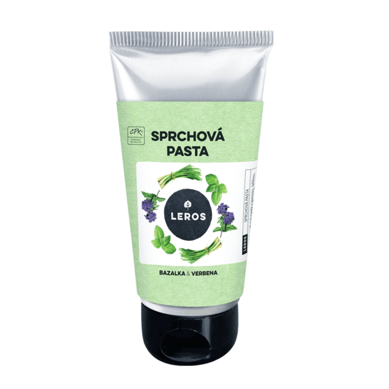 LEROS Sprchová pasta (130 ml) - Bazalka & verbena - našlehaná textura vhodná i na holení LEROS Sprchová pasta (130 ml) - Bazalka & verbena - našlehaná textura vhodná i na holení