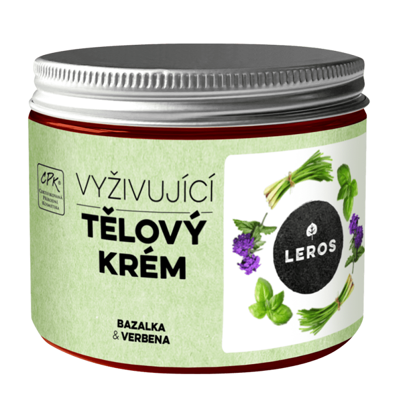 LEROS Tělový krém BIO (200 ml) - Bazalka & verbena - s olejem z vlašských ořechů a meruňky LEROS Tělový krém BIO (200 ml) - Bazalka & verbena - s olejem z vlašských ořechů a meruňky