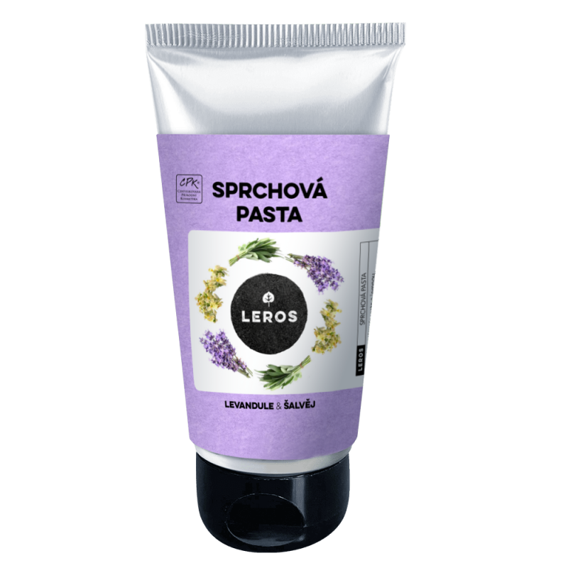 LEROS Sprchová pasta (130 ml) - Levandule & šalvěj - našlehaná textura vhodná i na holení LEROS Sprchová pasta (130 ml) - Levandule & šalvěj - našlehaná textura vhodná i na holení