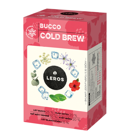 LEROS Bylinná směs Bucco Cold Brew - nálev. sáčky (20 x 1,5 g) - na přípravu ledového čaje