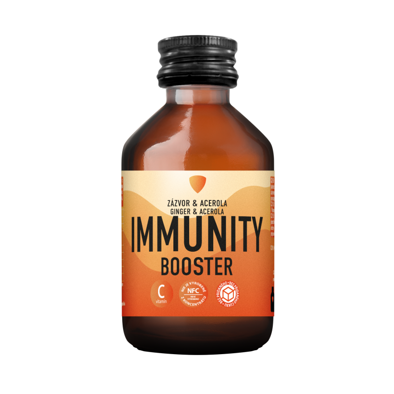LEROS Healthy booster Zázvor & Acerola Immunity shot (100 ml) - pro posílení obranyschopnosti