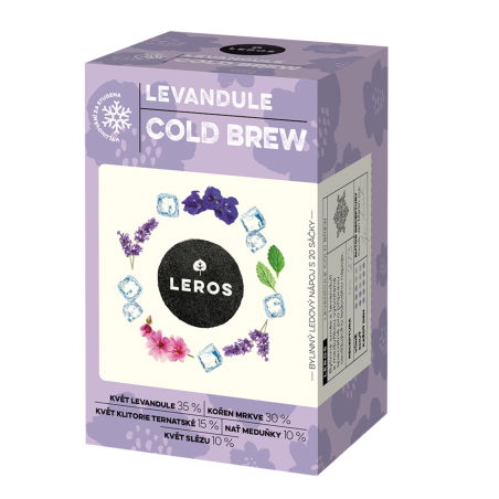 LEROS Bylinná směs Levandule Cold Brew - nálev. sáčky (20 x 1,2 g) - na přípravu ledového čaje