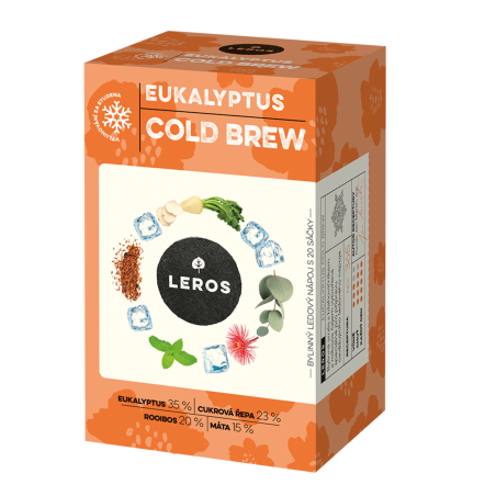 LEROS Bylinná směs Eukalyptus Cold Brew - nálev. sáčky (20 x 1,8 g) - na přípravu ledového čaje