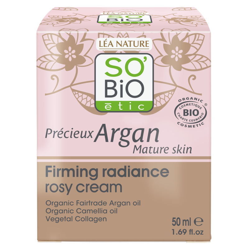 SO’BiO étic Anti-age Precieux Argan Krém růžový denní pro zpevnění GOLD BIO (50 ml) - zpevňuje a rozjasňuje pleť SO’BiO étic Anti-age Precieux Argan Krém růžový denní pro zpevnění GOLD BIO (50 ml) - zpevňuje a rozjasňuje pleť