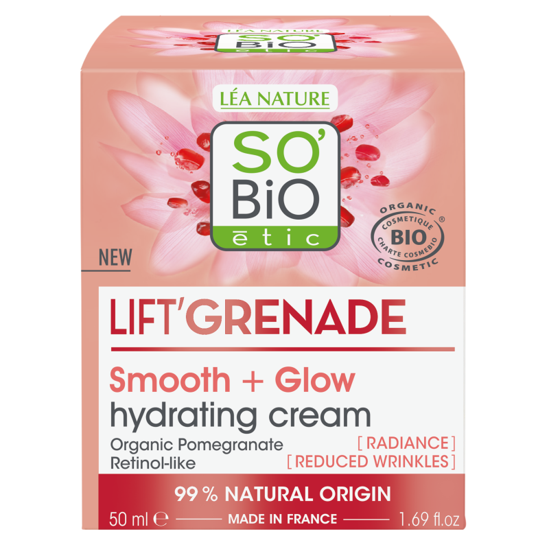 SO’BiO étic Krém denní rozjasňující proti vráskám Lift'Grenade BIO (50 ml) - s granátovým jablkem SO’BiO étic Krém denní rozjasňující proti vráskám Lift'Grenade BIO (50 ml) - s granátovým jablkem