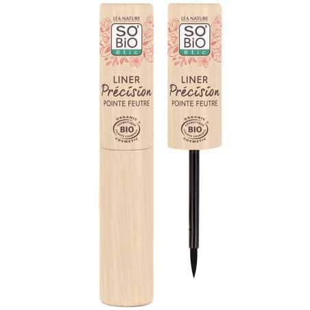 SO’BiO étic Tekuté oční linky BIO - 01 černá (3 ml) - zvýrazní vaše oči