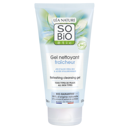 SO’BiO étic Gel mycí hydratační Aloe vera BIO (150 ml) - pro všechny typy pleti