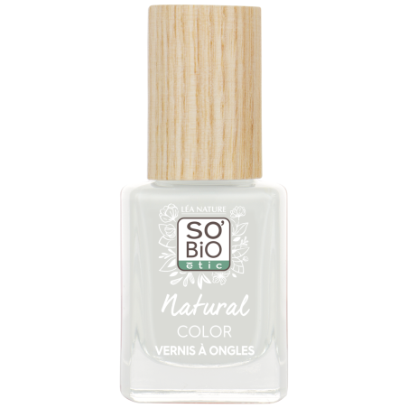 SO’BiO étic Lak na nehty - 80 francouzská bílá (11 ml) - se zářivou a intenzivní barvou