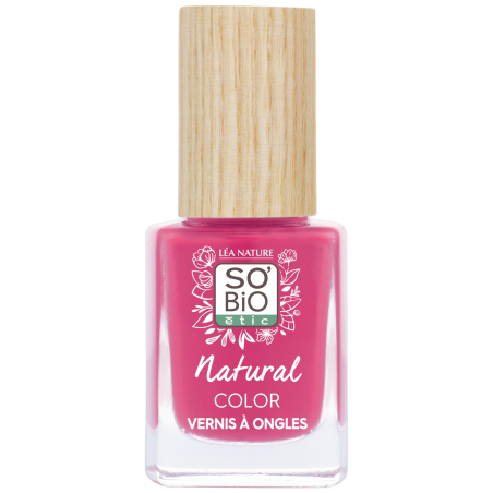 SO’BiO étic Lak na nehty - 40 bohémská růžová (11 ml) - se zářivou a intenzivní barvou