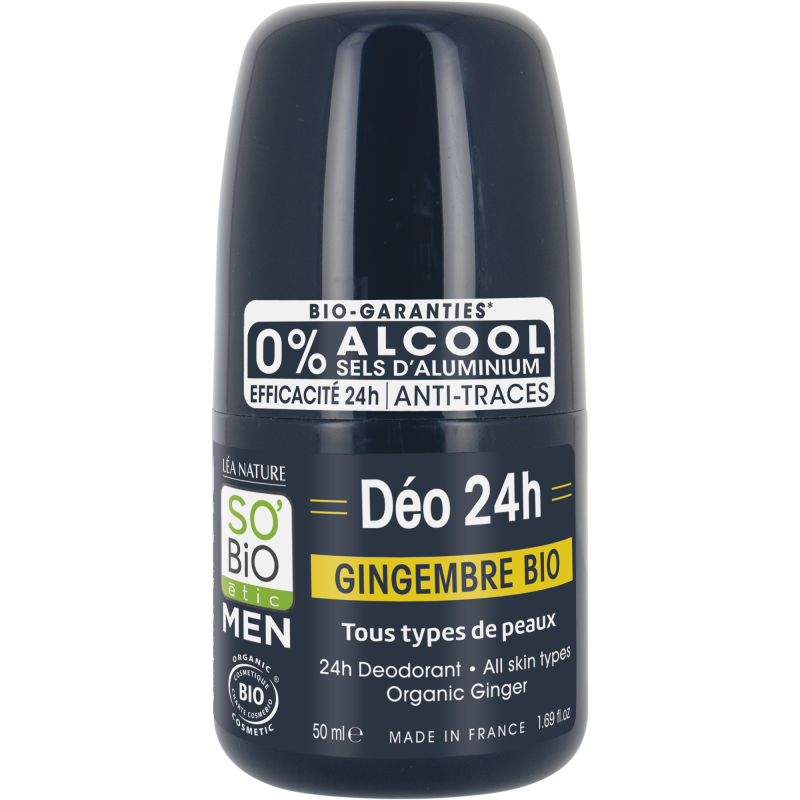 SO’BiO étic Deodorant roll-on 24h MEN - zázvor BIO (50 ml) - účinný až 24 hodin SO’BiO étic Deodorant roll-on 24h MEN - zázvor BIO (50 ml) - účinný až 24 hodin
