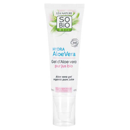 SO’BiO étic Aloe vera gel - hypoalergenní BIO (125 ml) - intenzivní hydratace a zklidnění pokožky