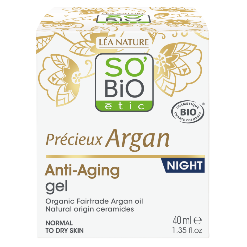 SO’BiO étic Anti-age Precieux Argan Gel noční BIO (50 ml) - regeneruje a vyhlazuje pleť SO’BiO étic Anti-age Precieux Argan Gel noční BIO (50 ml) - regeneruje a vyhlazuje pleť