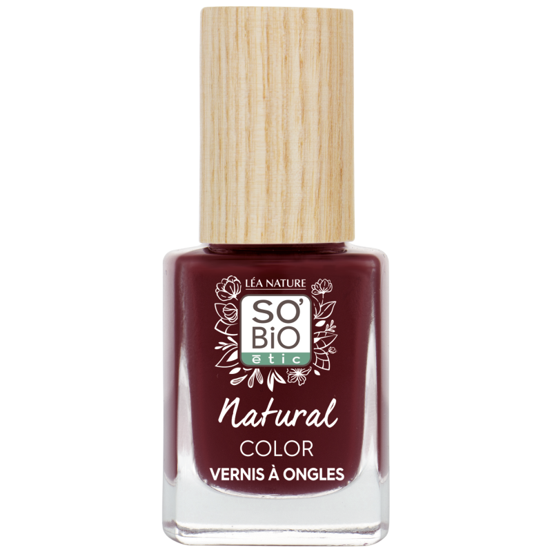 SO’BiO étic Lak na nehty - 15 svůdná červená (11 ml) - se zářivou a intenzivní barvou