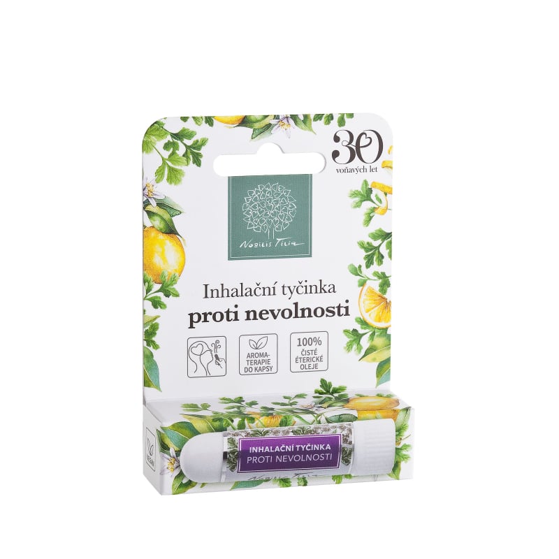 Nobilis Tilia Inhalační tyčinka proti nevolnosti - úleva při nevolnosti různého původu Nobilis Tilia Inhalační tyčinka proti nevolnosti - úleva při nevolnosti různého původu