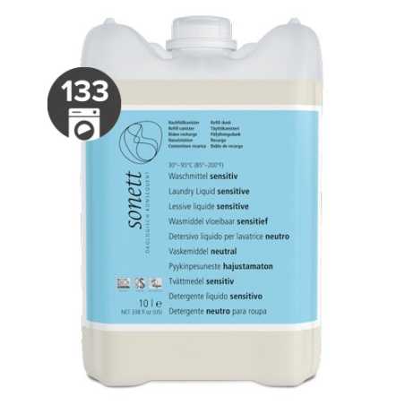 Sonett Univerzální tekutý prací gel na bílé i barevné prádlo Sensitive 10 l