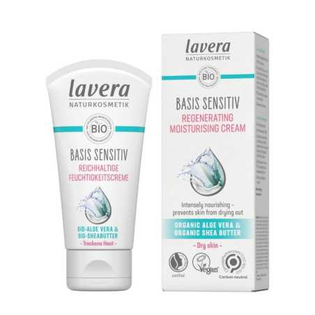 Lavera Basis Sensitive Hydratační a regenerační krém pro suchou pleť - denní (50 ml) - extra výživa a hydratace