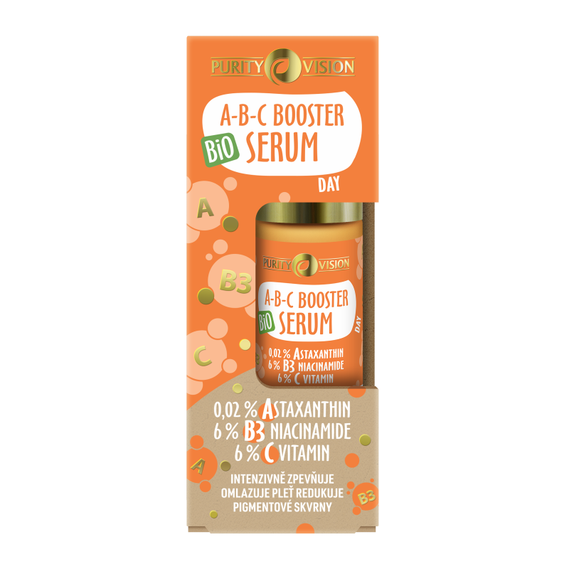 Purity Vision Denní pleťové sérum ABC Booster Day (30 ml) - s astaxanthinem, niacinamidem a vitamínem c