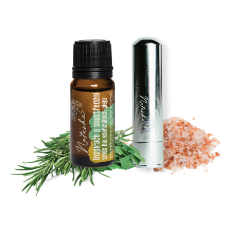 Natasha Aroma sada s inhalátorem - Inspirace a soustředění - povzbuzující rozmarýn a citron