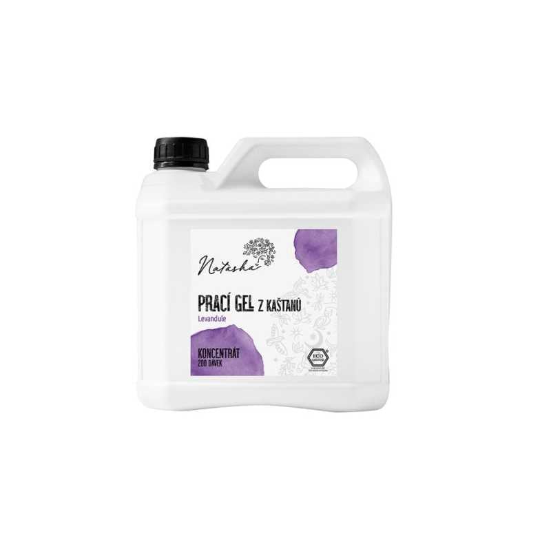 Natasha Prací gel z kaštanů Levandule - koncentrát 3 l - 33 pracích dávek v 500 ml Natasha Prací gel z kaštanů Levandule - koncentrát 3 l - 33 pracích dávek v 500 ml