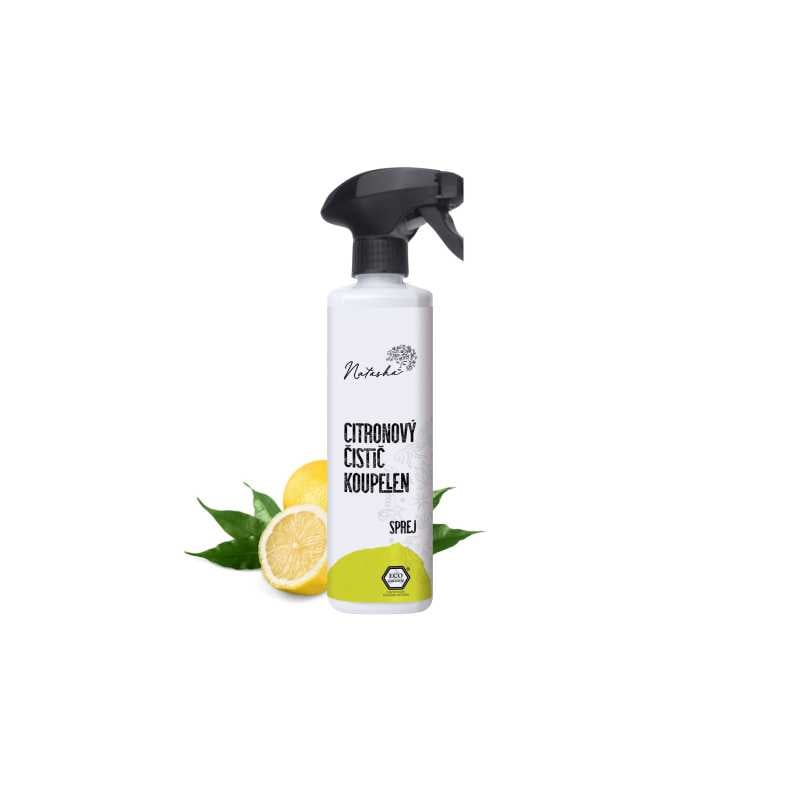 Natasha Citronový čistič koupelen - sprej (500 ml) - vhodný do domácností s tvrdou vodou