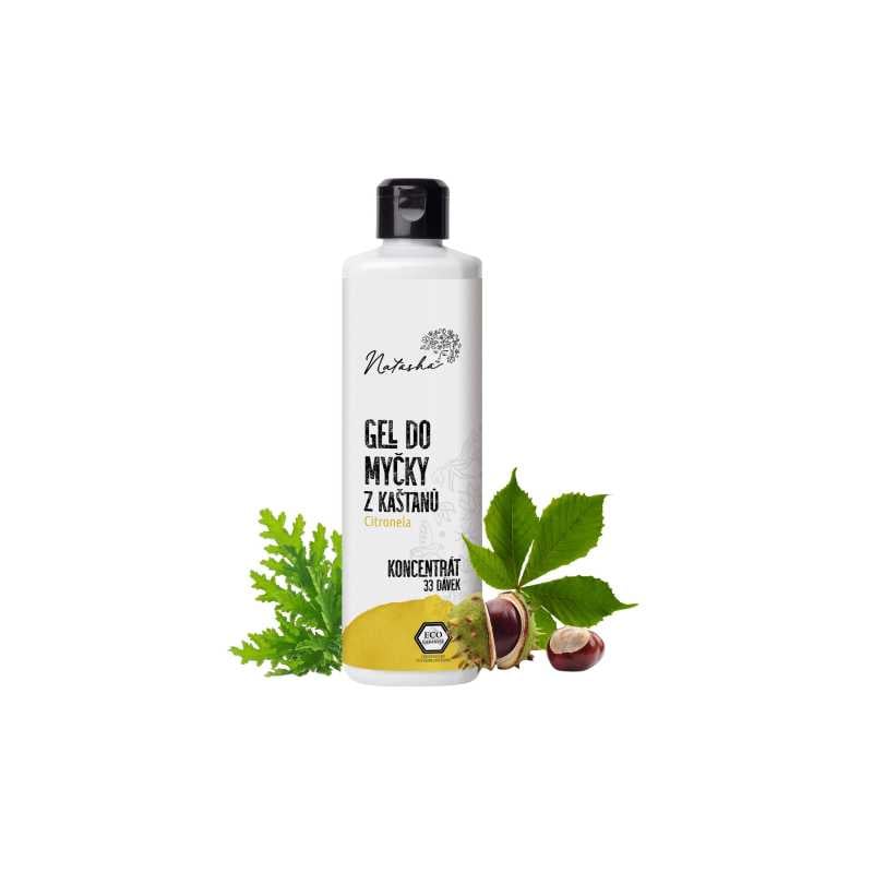 Natasha Gel do myčky z kaštanů Citronela - koncentrát (500 ml) - 33 mycích cyklů v 500 ml Natasha Gel do myčky z kaštanů Citronela - koncentrát (500 ml) - 33 mycích cyklů v 500 ml