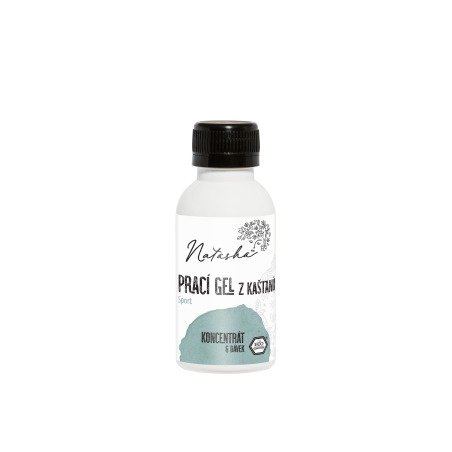 Natasha Prací gel z kaštanů Sport - koncentrát 100 ml - 33 pracích dávek v 500 ml