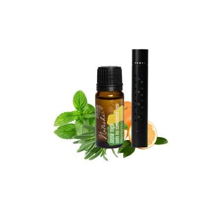 Natasha Sada Difuzér do auta + olej Jasná mysl - včetně 3 bavlněných polštářků