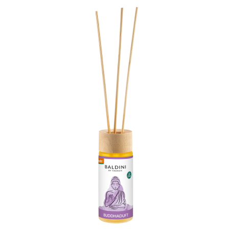 TAOASIS Baldini Aroma difuzér s tyčinkami Buddha Scent BIO (50 ml) - relaxační, harmonizující a rozjasňující