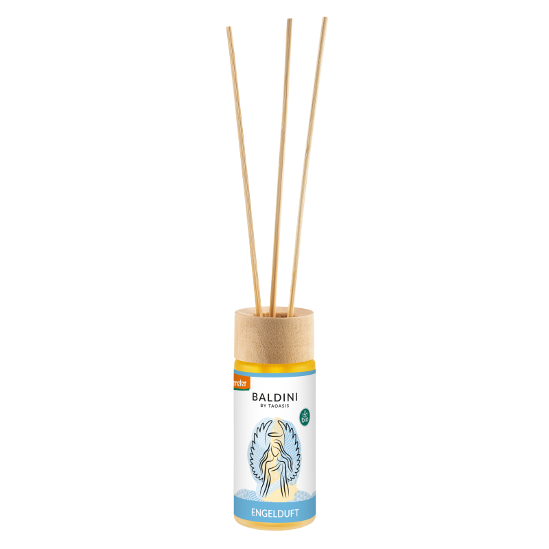 TAOASIS Baldini Aroma difuzér s tyčinkami Angel Scent BIO (50 ml) - euforické, harmonizační a aktivační TAOASIS Baldini Aroma difuzér s tyčinkami Angel Scent BIO (50 ml) - euforické, harmonizační a aktivační