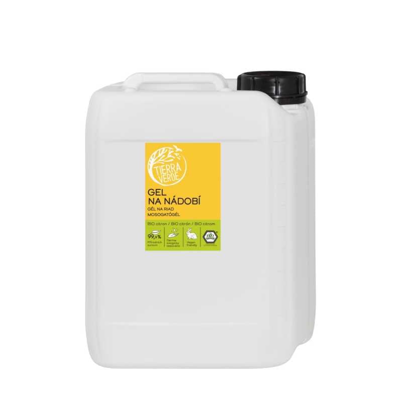 Tierra Verde Gel na nádobí - BIO citron 5 l Tierra Verde Gel na nádobí - BIO citron 5 l
