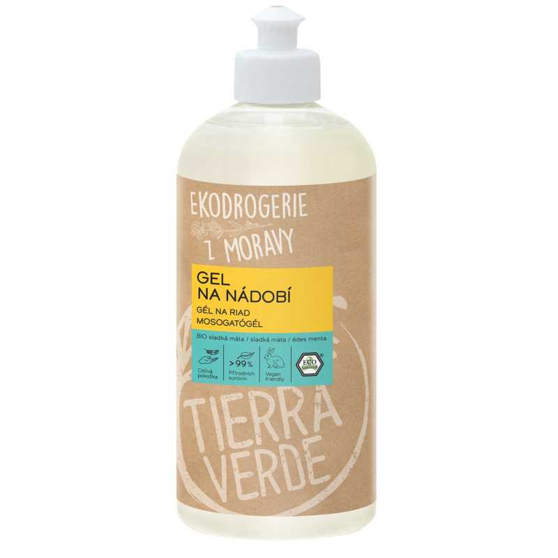 Tierra Verde Gel na nádobí - BIO sladká máta 500 ml Tierra Verde Gel na nádobí - BIO sladká máta 500 ml
