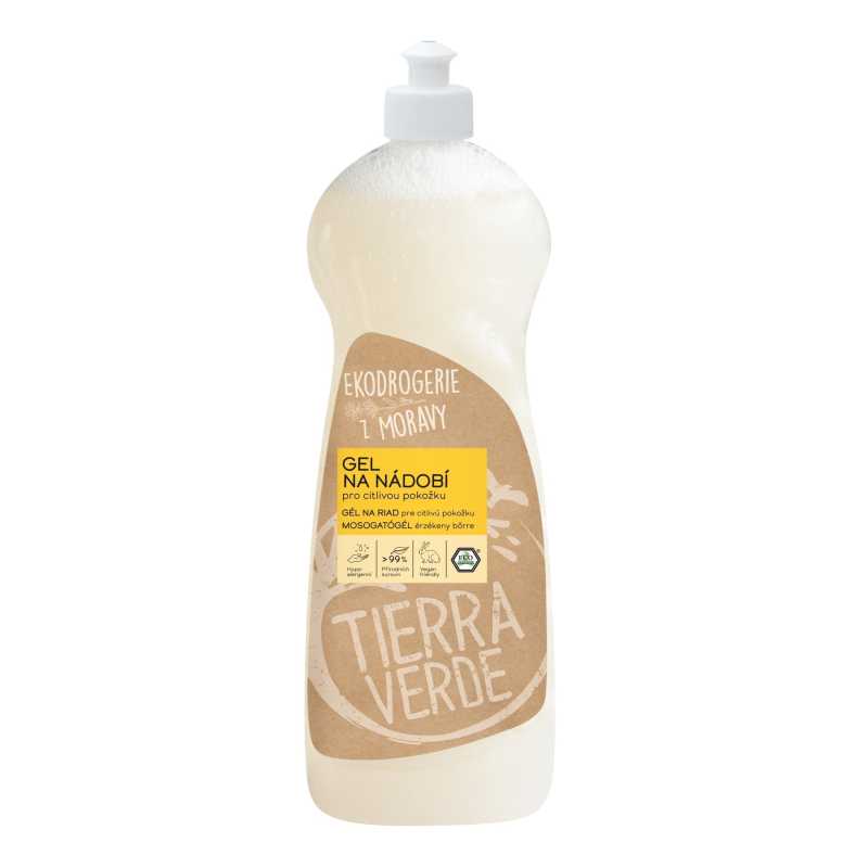 Tierra Verde Gel na nádobí - pro citlivou pokožku 1 l Tierra Verde Gel na nádobí - pro citlivou pokožku 1 l