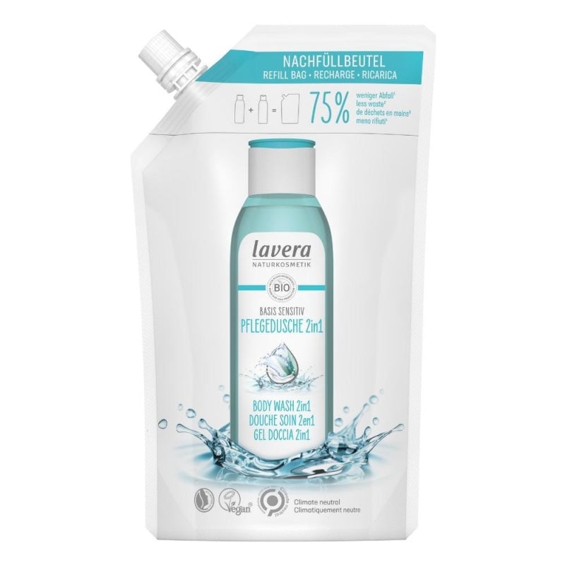 Lavera Basis Sensitive Sprchový gel na tělo a vlasy 2v1 500 ml (refill) - i pro citlivou pokožku Lavera Basis Sensitive Sprchový gel na tělo a vlasy 2v1 500 ml (refill) - i pro citlivou pokožku