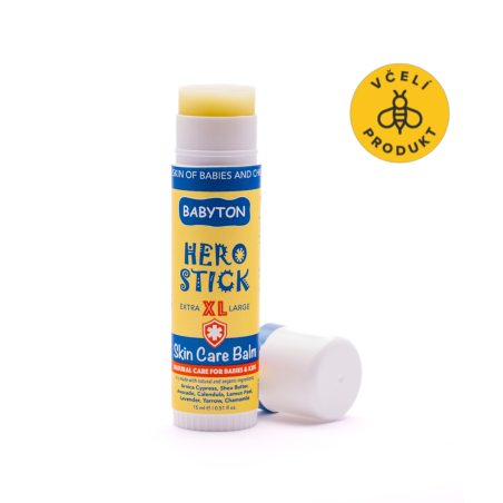 Babyton Tuhý balzám Hero Stick 15 ml - univerzální pomocník na cesty