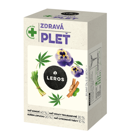 LEROS Bylinný čaj Zdravá pleť - nálev. sáčky (20 x 1,5 g) - pročistí a rozzáří pleť