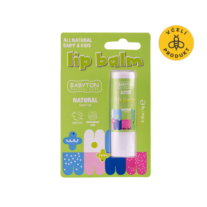 Babyton Dětský balzám na rty Natural (5 g) - i pro nejmenší děti Babyton Dětský balzám na rty Natural (5 g) - i pro nejmenší děti