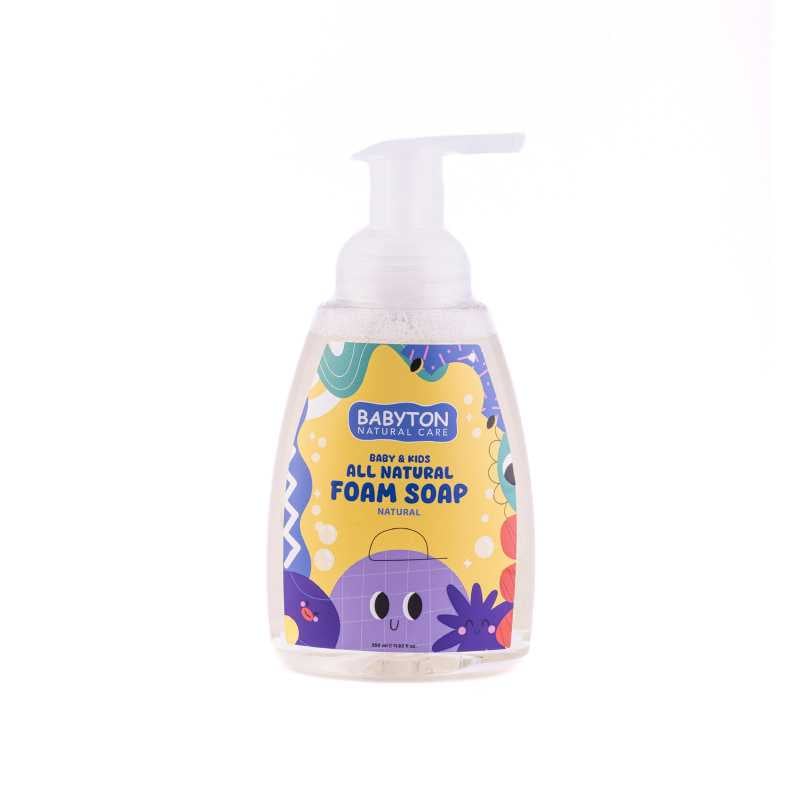 Babyton Dětské pěnové mýdlo na ruce Natural (350 ml) - pro hravé mytí rukou Babyton Dětské pěnové mýdlo na ruce Natural (350 ml) - pro hravé mytí rukou