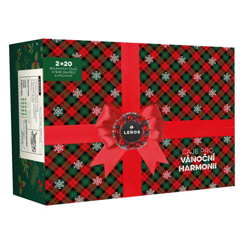 LEROS Dárková sada (2 x 20 nálev. sáčků) - Čaje pro vánoční harmonii - chuť vánoc v šálku čaje