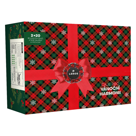 LEROS Dárková sada (2 x 20 nálev. sáčků) - Čaje pro vánoční harmonii - chuť vánoc v šálku čaje