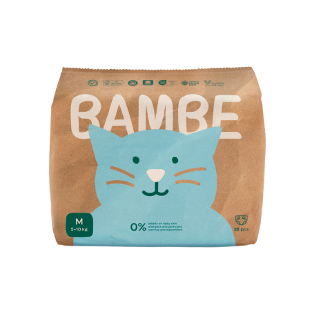 Bambe Ekoplenky - vel. M (5 - 10 kg) (36 ks) - vyrobeno v česku