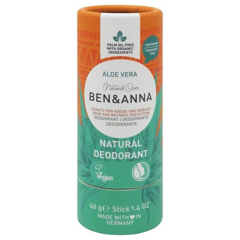 Ben & Anna Tuhý deodorant bez parfemace (40 g) - Aloe Vera - pro citlivou pokožku Ben & Anna Tuhý deodorant bez parfemace (40 g) - Aloe Vera - pro citlivou pokožku
