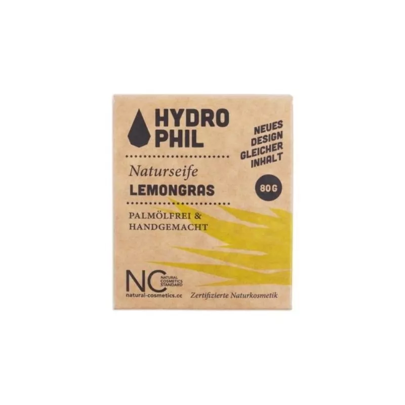 Tuhé mýdlo citrónová tráva Hydrophil - 80 g Tuhé mýdlo citrónová tráva Hydrophil - 80 g
