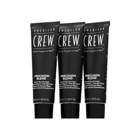 American Crew Precision Blend Natural Gray Coverage Medium Ash 5-6 3 x 40 ml