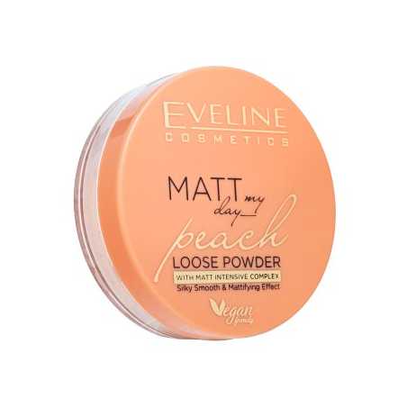 Eveline Matt My Day Peach Loose Powder Silky Smooth & Matttifing 6 g