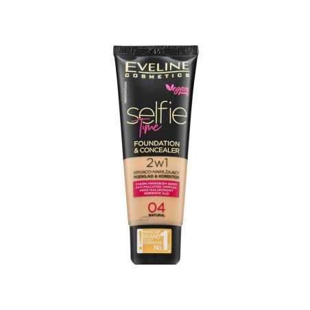 Eveline Selfie Time 2in1 Foundation & Concealer 04 Natural 30 ml